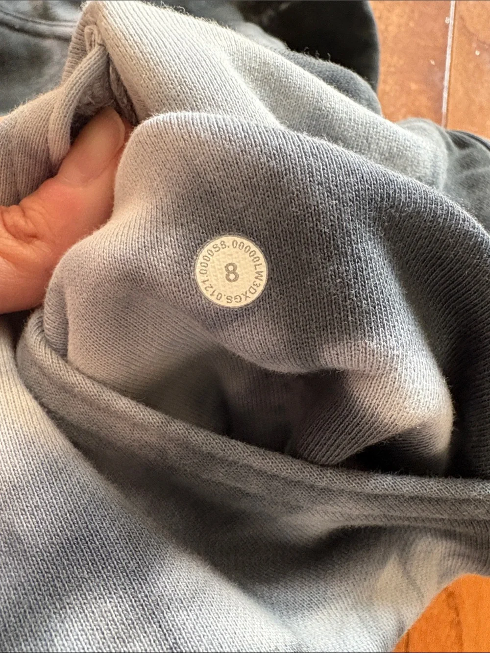 Lululemon All Yours Hoodie Sweatshirt Gray Earth Dye Plant Base Tie Dye Sz 8